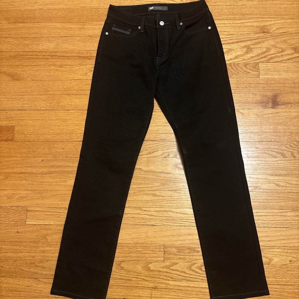 Levis Jeans Silver Tag Women's Size 8 Mid Rise Skinny Black Denim Levi'sl